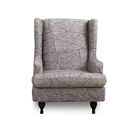 Produktbild: VanderHOME Stretch Ohrensessel Bezug 2 Teilig Ohrensessel Überzug, Sessel-Überwürfe Ohrensessel Überzug Bezug Sesselhusse, Elastisch Stretch Husse mit Modern Muster Sessel Husse für Ohrensessel