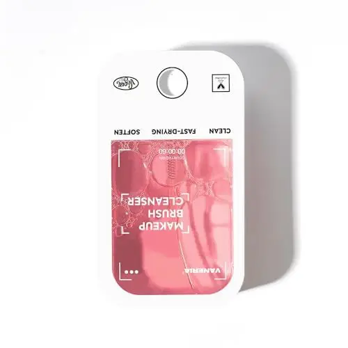 Produktbild: VANERIA Pinselreiniger Make Up,Make Up Brush Cleaner,Entfernen Sie Makeup Aufbau und Rückstände Auf Makeup Pinsel,Makeup Pinsel Reinigung.45ml/1.52 Fl.Oz (Erdbeere)