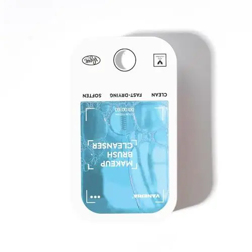 Produktbild: VANERIA Pinselreiniger Make Up,Make Up Brush Cleaner,Entfernen Sie Makeup Aufbau und Rückstände Auf Makeup Pinsel,Makeup Pinsel Reinigung.45ml/1.52 Fl.Oz (Heidelbeere)
