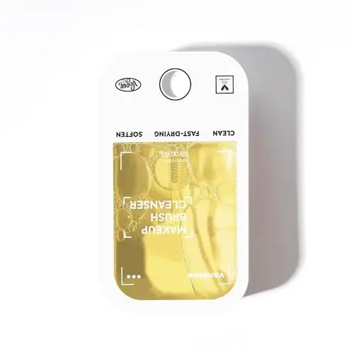Produktbild: VANERIA Pinselreiniger Make Up,Make Up Brush Cleaner,Entfernen Sie Makeup Aufbau und Rückstände Auf Makeup Pinsel,Makeup Pinsel Reinigung.45ml/1.52 Fl.Oz (Zitrone)