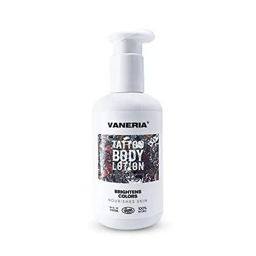 Produktbild: VANERIA Tattoo Creme Nicht Fettends,Tattoo Pflege für Deine Tätowierte Haut,Vegane Tattoocreme,Tattoo Creme Daily für Farberhalt Frisches Tattoo.250 Ml/ 8.4 Fl.Oz