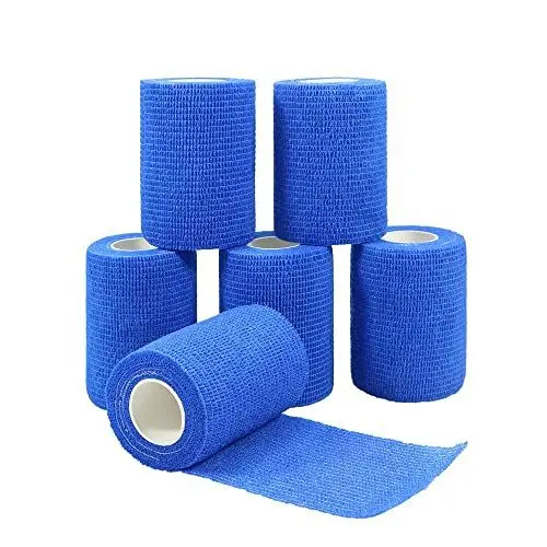 Produktbild: Vangoal 6 Stück Selbstklebender Verband 7.5x4.5m Verbandsmaterial für Pferde, Hunde & Menschen - Selbsthaftende & Elastische Bandage Haftbandage