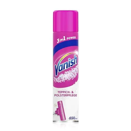 Produktbild: Vanish GOLD Power Schaum Teppichreiniger – Teppich Reinigungsmittel – Extra stark gegen Schmutz, schlechten Geruch & Staub – 1 x 650 ml