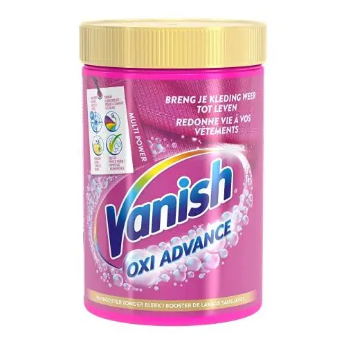 Produktbild: Vanish Oxi Advance - Multi Power Colour Poeder - Vlekkenverwijderaar voor Witte en Gekleurde Was - 600 g