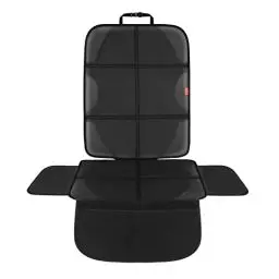 Produktbild: VANLONTD Kindersitzunterlage 1 Stück, Autositzschoner kindersitz Auto sitzschoner ISOFIX geeignete, Autositzauflage mit Dickster Polsterung und Netztaschen Rutschfesten(Schwarz)