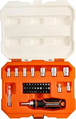 Produktbild: VANQUISH 41-teilig Magnetisches Ratschen-Schraubendreher-Set mit Aufbewahrungskoffer, 8005