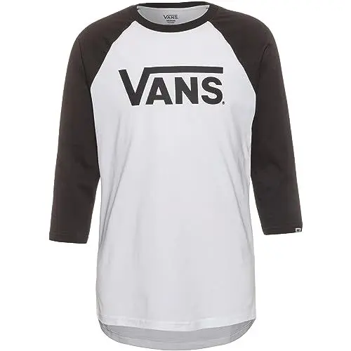 Produktbild: Vans Herren Classic Raglan T-Shirt, Weiß-Schwarz, M