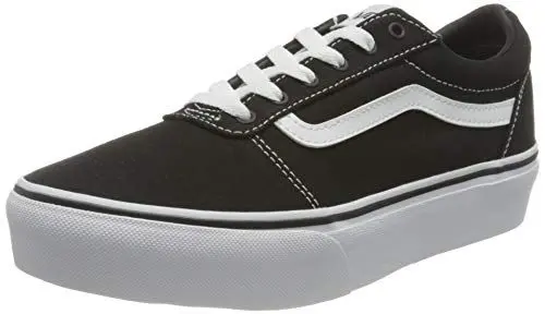 Produktbild: Vans Mädchen Ward Platform Sneaker, (Canvas) Black/White, 21 EU, VN0A4UUV