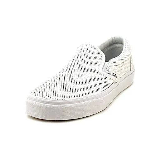 Produktbild: Vans U CLASSIC SLIP-ON PERF LEATHER, Unisex-Erwachsene Sneakers, Weiß ((Perf Leather) white), 36.5 EU