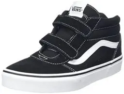 Produktbild: Vans Unisex Jungen Ward Mid V Sneaker, Veloursleder-Leinwand schwarz weiß, 34 EU