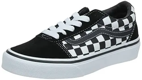 Produktbild: Vans Jungen Ward Suede/Canvas Sneaker, Schwarz Checker Black True White Pvj, 34 EU