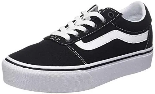 Produktbild: Vans Damen Ward Platform Sneaker Ward Platform Trainers, (CANVAS) BLACK/WHITE, 38 EU