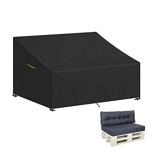 Produktbild: VANSHEIM Abdeckung für Palettenmöbel - Wasserdicht, Anti-UV für Palettenbank, Palettenkissen, Palettensofa - 130x95x80/40cm