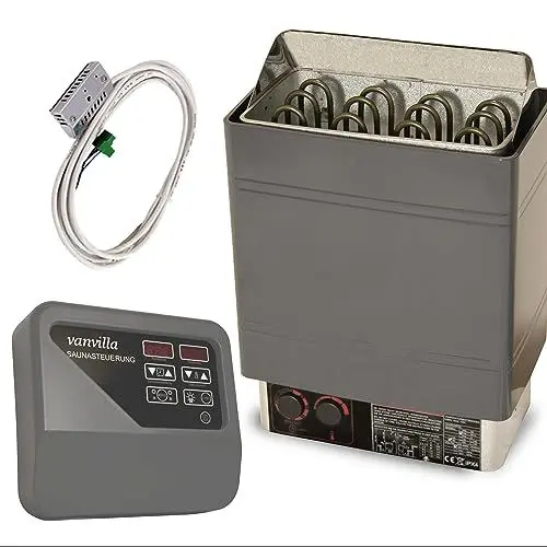 Produktbild: vanvilla Saunaofen 6KW / 380V, Sauna Ofen mit Aussensteuerung