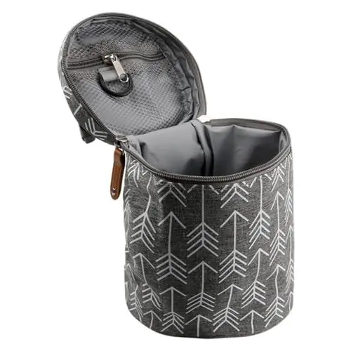 Produktbild: Vanyibro Isolierte Babyflaschentasche, Mehrzweck-Thermotasche für Muttermilch, tragbar und verstellbar, grau, Taschen-Organizer