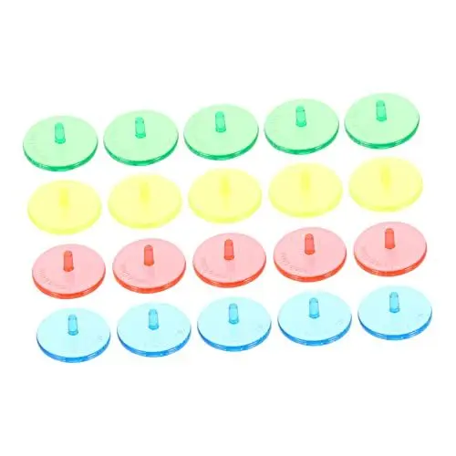 Produktbild: VANZACK Golf Line Marker Tool 100 Stück Golfbälle Marker Golf Marker Tools Nicht Verformbar für Golfer