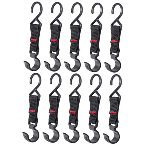 Produktbild: VANZACK 2 Sets Camping-Haken-Organizer-Clips Für Verschlussbecher Universeller Aufhänger Für Campingausrüstung Aufbewahrungshaken 5 Stück X 2