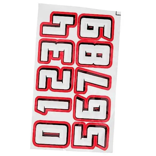 Produktbild: VANZACK 10 Stücke Anzahl Helm Aufkleber Für Fußball Baseball Hockey Hockey Helm Decals Sport Zubehör