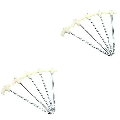 Produktbild: VANZACK 16 STK leuchtender Zelthering Campingausrüstung Zeltheringe für Reisen Zelt zum Campen Camping zubehör Zelte Spiralnagel Reiseset für Markise Fluoreszenz Suite