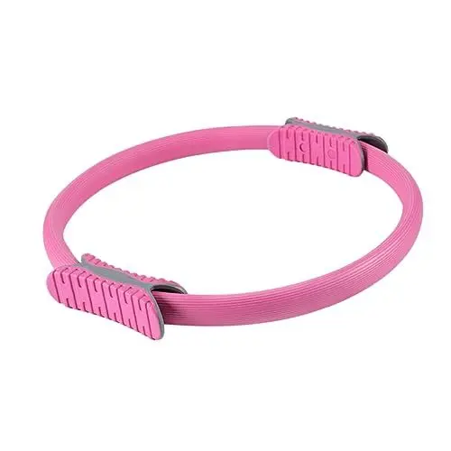 Produktbild: VANZACK 1Stk Fitnessgeräte rutschfestes Yoga Pilates-Kreis Toning-Ring Pilates-Yoga-Ring Fitnessstudio Fitness geräte Gym Equipment Rutschfester Yogaring Pilates-Ring für Yoga Rosa