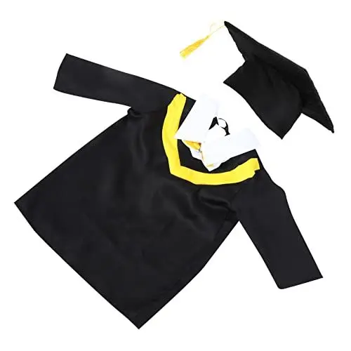Produktbild: VANZACK 1 Satz Abschlussanzug für Doktorhut Talar für Körpergröße Outfit für Kindergarten Abschlussfeiern Fotosessions