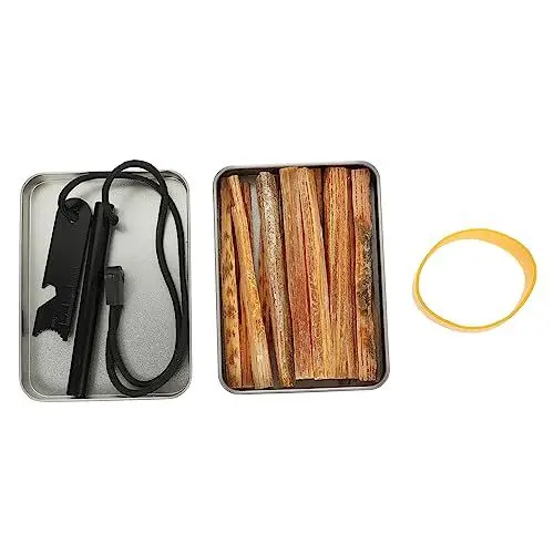 Produktbild: VANZACK 1 Satz Outdoor-Survival-kit Outdoor-Feuer-Starter-kit Feuerstarter Zunder Survival-feuerstarter-Stick Männer-kit Rostfreier Stahl Überleben Mann Draussen