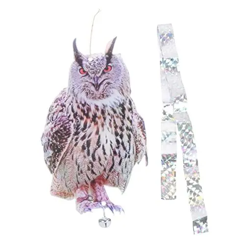 Produktbild: VANZACK Owl Orchard Reflektierende Eule Vogel Gerät Gefälschte Eule für Design Abschreckung Vögel Glocke