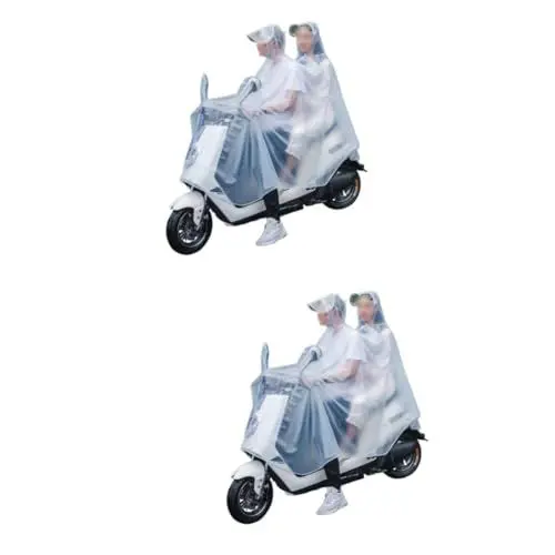 Produktbild: VANZACK 2St Sicherheits-Regenjacke wasserdichte Regenjacke pvc regenmantel regenanzug erwachsene rain suit fahrrad regenbekleidung Poncho praktische Regenbekleidung Mann Regenmantel Reiten