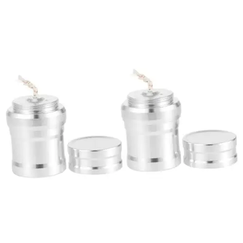 Produktbild: VANZACK 2 Stück Outdoor-alkoholbrennerlampe Alkoholheizung Für Camping Kompakt Und Tragbar Aus Aluminium Ideal Für Wanderpicknicks