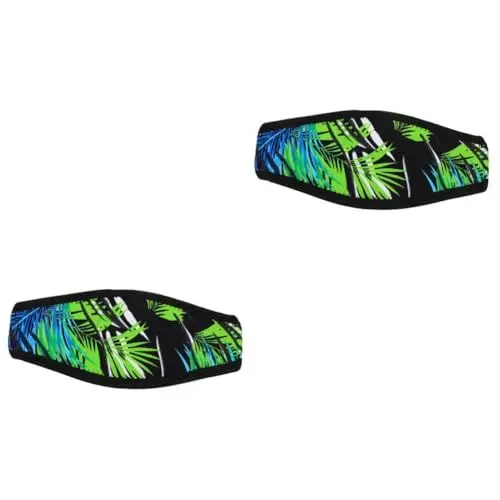 Produktbild: VANZACK 2 Stück Schnorchelmaske Waschbar Tauchmaskenband Schwimmbrillenbänder Schwimmwerkzeug Schwimmhaarbänder Tauchbrillenband Ärmel Tauchzubehör Maskenbandabdeckungen
