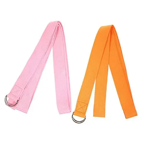 Produktbild: VANZACK 2 Stück Yoga Stretchgürtel Yoga Zubehör Yoga Stretchgurt Fitness Zugseil Pilates Bänder Fitness Stretchgürtel Unelastische Übungsbänder Fitness Sportgurt Zuggürtel