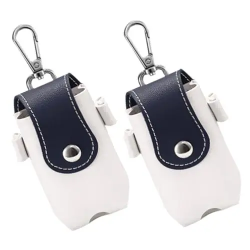 Produktbild: VANZACK 2 Teilige Golftasche Aus Leder Für Den Außenbereich Golfballtasche Taille Golfballtasche Kleine Tasche Für Golfbälle Kompakte Golfballtasche Dekorative Golftasche Für Den