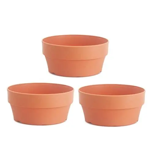 Produktbild: VANZACK 3St runder Blumentopf ton pflanztopf Hochzeit Blumentopf heim Zimmerpflanzen Wohnkultur Garten Blumentopf Gartenbedarf Haushalt Anlage Tontopf Sämlingstopf Sukkulente Pflanzen