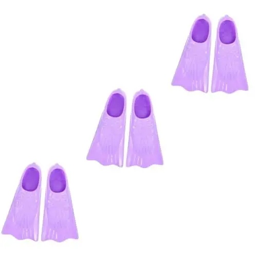 Produktbild: VANZACK 3 Paare Schwimmflossen Kinderschwimmen notwendig Poolflossen Tauchausrüstung Wasserflossen zahnseide Stick Kinder kinderflosssen Flossen Schwimmen Flossen zum Schnorcheln Kieselgel
