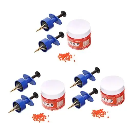 Produktbild: VANZACK 3 Sätze Köderclip für rote Würmer Angel ausrüstung Angler ausrüstung Outdoor-Angelgeräte Regenwürmer-Clips Werkzeug kleiderbügel Metallklammern für Köder Angelausrüstung im Freien