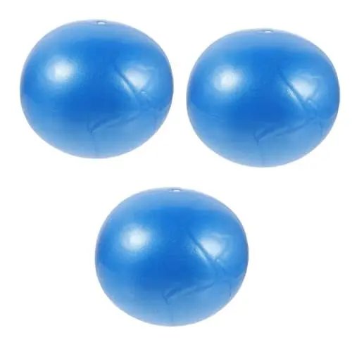Produktbild: VANZACK 3stücke Kleiner Pilatesball Für Fitness Und Yoga Wiederverwendbarer Trainingsball Verbesserung Von Stabilität Und Balance Für Büro Und Zuhause Blau