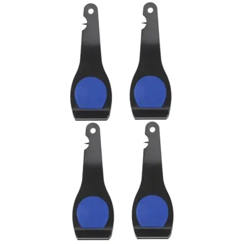 Produktbild: VANZACK 4 Stück Angelschere ausstecher Rentier verbandsschere s karabiner fadenschneider fadenkopf freischneider Handlich pinsetette Angeln schnelle Clips Kabelschneider Strangschere Black