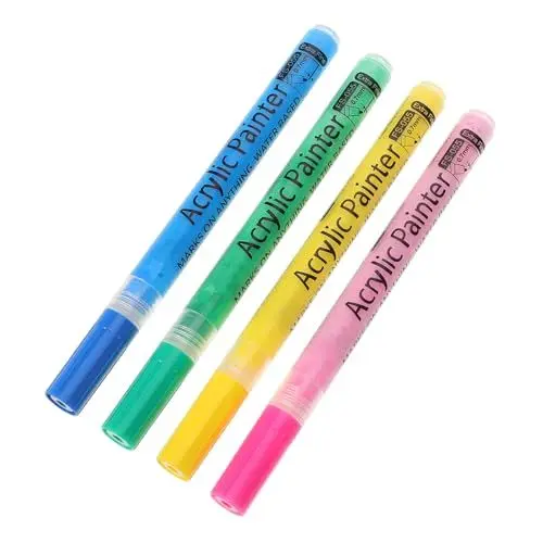 Produktbild: VANZACK 4 Stück Club-farbwechselstift Markierungsstifte Für Golfschläger Farbwechselstift Für Den Golfschaft Golfballmarker Golfschlägerversorgung Golfball-Stempel Mini-permanentmarker