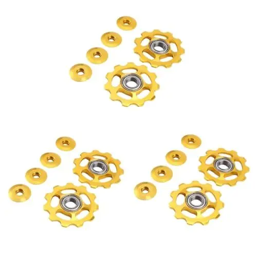 Produktbild: VANZACK 6 STK Schaltwerkverlängerung Mountainbike Schaltwerk Fahrrad Schaltwerk Aluminium MTB Schaltwerkscheibe Umwerfer Riemenscheibe Räder Fahrradkettenführung 11t Komponenten Lager