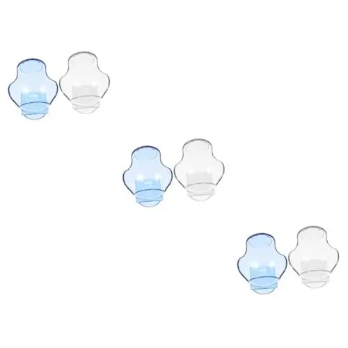 Produktbild: VANZACK 6 STK Transparenter Tennisclip pezzettino tennisband Leichtgewichtiger Tennisballhalter Tennisballaufbewahrung tennisspiel Taille Tennisbälle Basis Clip-On-Tennis-Taillenclip Abs