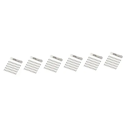 Produktbild: VANZACK 6 Sets 51 Stück Pedalplatten Für Fahrräder Pedalschrauben rutschfeste Anti Rutsch Nägel Für Pedal Fahrradteile Fahrrad Pedalschrauben Fahrrad Anti Rutsch