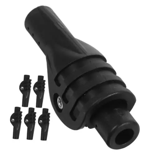 Produktbild: VANZACK 6 Stück Zeltstützen Verbindungsstücke Leicht Schwarz Für Camping Und Outdoor Selbstgemacht Zeltzubehör 8.5mm Gelenke