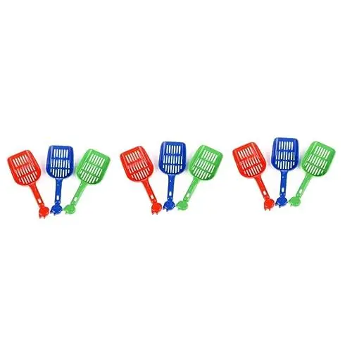 Produktbild: VANZACK 9 STK Schaufel für Haustierstreu cat Litter Scoop katzenstreuschaufeln Hundestreu Schaufel Hunde-Vampir-Kostüm Schaufel für Katzenstreu Dicker Schnitt Müllschaufel Korn Schaufel