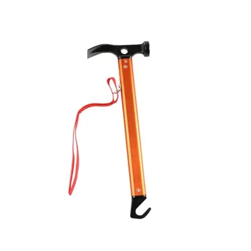 Produktbild: VANZACK Campinghammer Aus Legierung Zeltheringhammer Aus Legierung Überlebenszelt Rucksackzelte Hammer Für Campingheringe Zelt Zum Campen Zelthammer Mit Seil Erdnagel Aluminiumlegierung