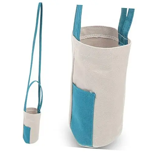 Produktbild: VANZACK Glas Trage Tasche Wasserkrug Aus Glas Camping-wärmflasche Sportflaschenabdeckung Im Freien Tragetasche Für Wasserflaschen Flaschentasche Für Den Strand Isolierung Stoff Paket