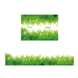 Produktbild: VANZACK Grashalme Aufkleber Fliesenaufkleber Gras Wandaufkleber Mit Grünem Gras Abnehmbarer Aufkleber Dekoration Wandtattoos Für Fenster Schlafzimmer Dekore Wandtattoo Meerschweinchen Gras Aufkleber