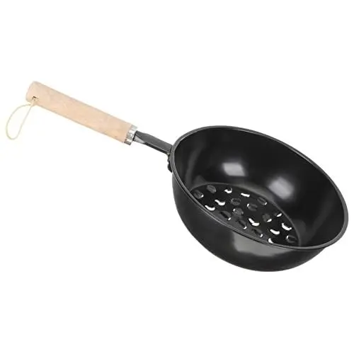 Produktbild: VANZACK Outdoor Camping Holzkohlebrenner Tragbarer Grillkohle-topf Mit Holzgriff Kompakte Und Langlebige Konstruktion Für Bequemes Camping Und Grillen Für Bbq-events Und