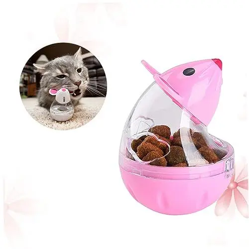 Produktbild: VANZACK Katzenfutter Leckerli-Spielzeug Für Katzen Katzennapf Spielzeuge Erhöhte Hundenäpfe Puzzle-Spielzeug Futterspender Für Haustiere Erhöhter Hund Rosa Fehlende Nahrung Fehlendes Gerät