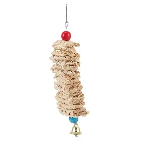 Produktbild: VANZACK Papagei Kauspielzeug Papageienspielzeug Holz Lustiges Papageienspielzeug Vogelkäfige Für Nymphensittiche Haustierzubehör Käfig Hängendes Spielzeug Großes Perri Hölzern Maisschale