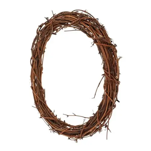 Produktbild: VANZACK Rattan Kranz Rahmen Floral Kranz Rattan Kreis Handwerk Kranz Liefert für Hause